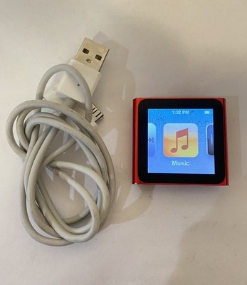 Apple iPod nano 6th Generation Red (16 GB) Works Great | eBay