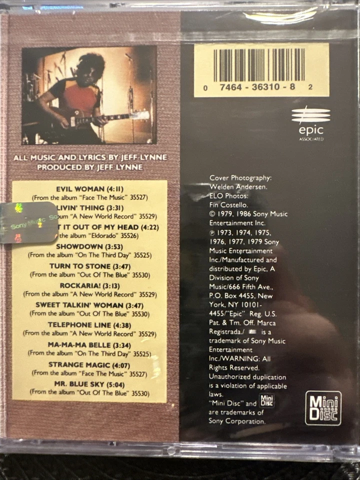 Electric Light Orchestra Greatest Hits MiniDisc ELO new sealed - Image 3 of 4