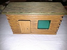 Konvolut Bauteile Häuser  für Cowboy Fort aus Holz, zum Erweitern, DDR