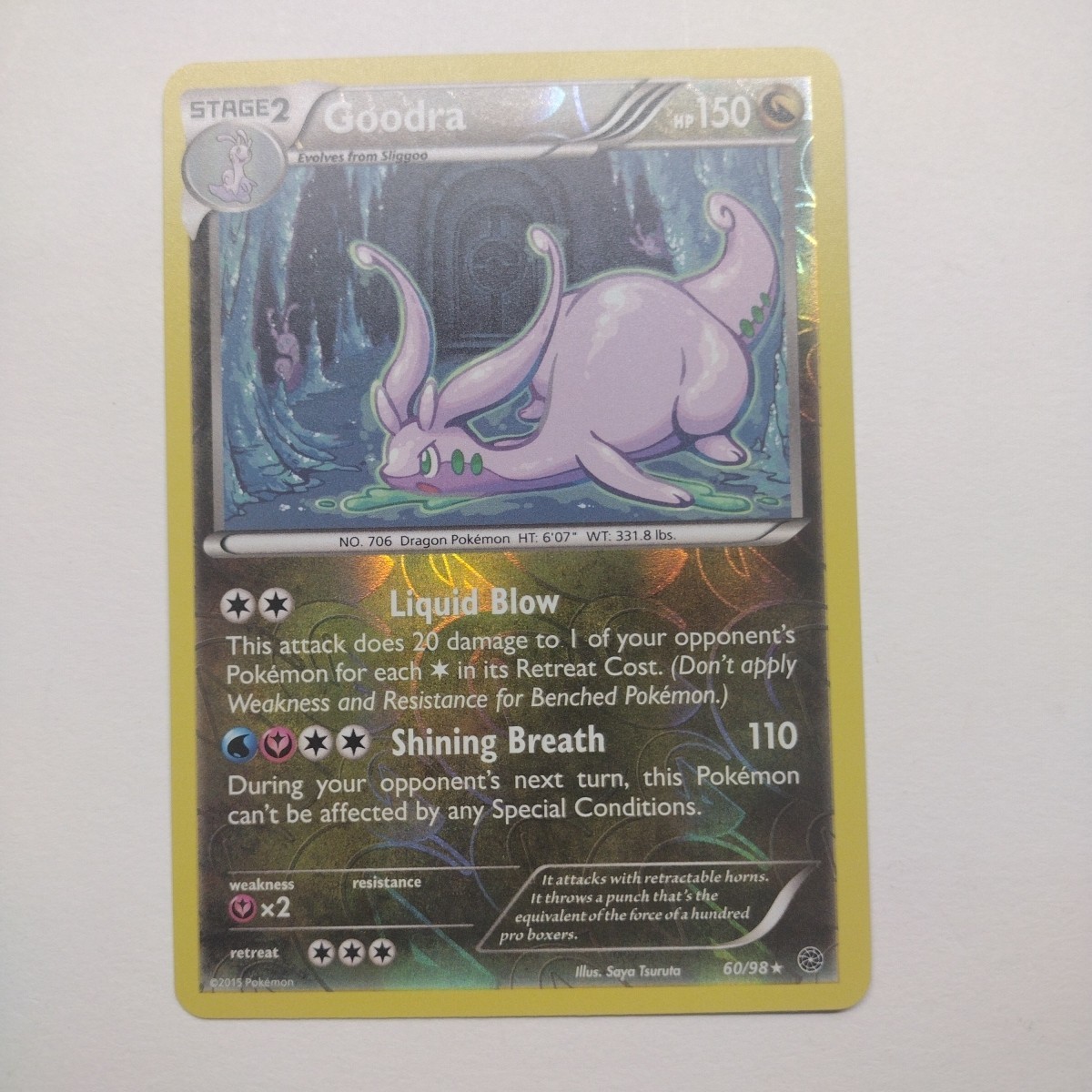 Goodra 60/98 Ancient Origins Reverse Holo Rare Pokemon Card TCG English NM
