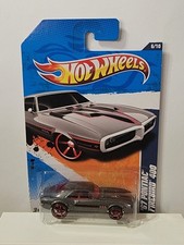 Pontiac Firebird 400 1967 gris rojo diecast Hot Wheels Street Beasts '11 1:64