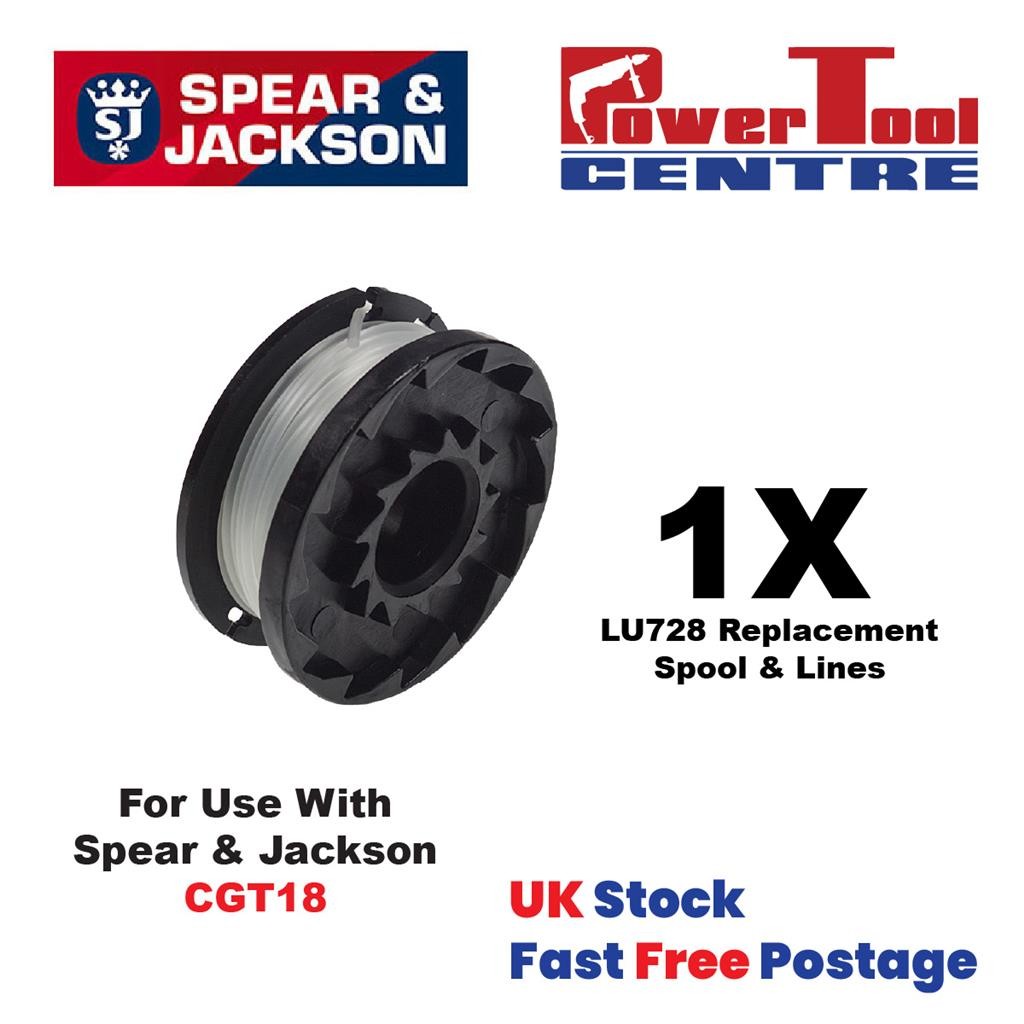 CGT18 Spear & Jackson Strimmer Trimmer Spool & Line Fast UK Postage