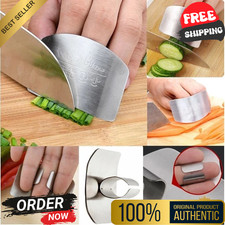 2/1 Pcs Stainless Steel Knife Finger Guard Hand Protector Cutting Protect Tools