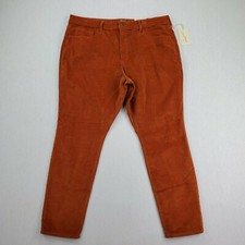 Universal Thread High Rise Skinny Corduroy Pants Women 18 Brown Sculpts NWT