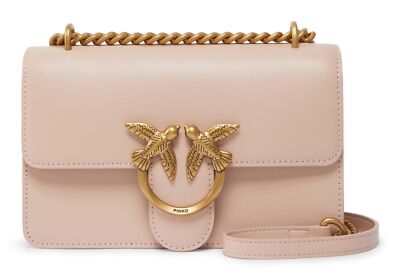PINKO Love One Mini DC S Umhängetasche Tasche Cipria - Antique Gold lachsfarben