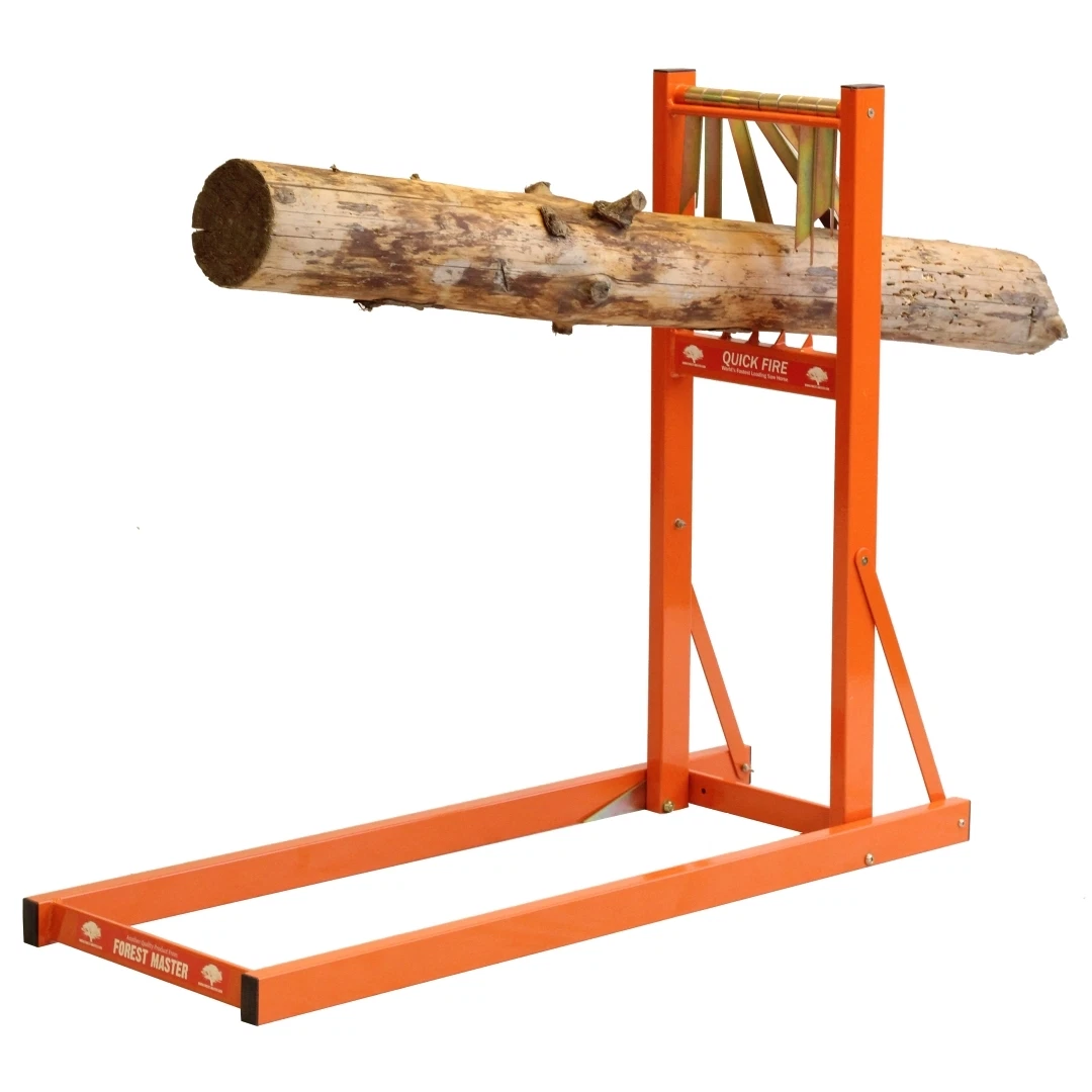METAL LOG SAW HORSE FOR CHAINSAW CUTTING FAST WOOD LOADING QUICK