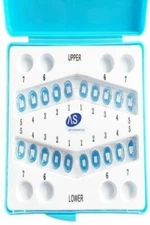 Dental Orthodontic Ceramic Brackets Mesh Base 0.022 Roth Hooks 3,4,5