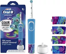 Oral-B Battery Powered Kids Rechargeable Electric Toothbrush Changing Bristles