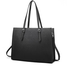 navor Women Tote Handbag fits 15.6 " Laptop PU Leather for Business, Work,Travel