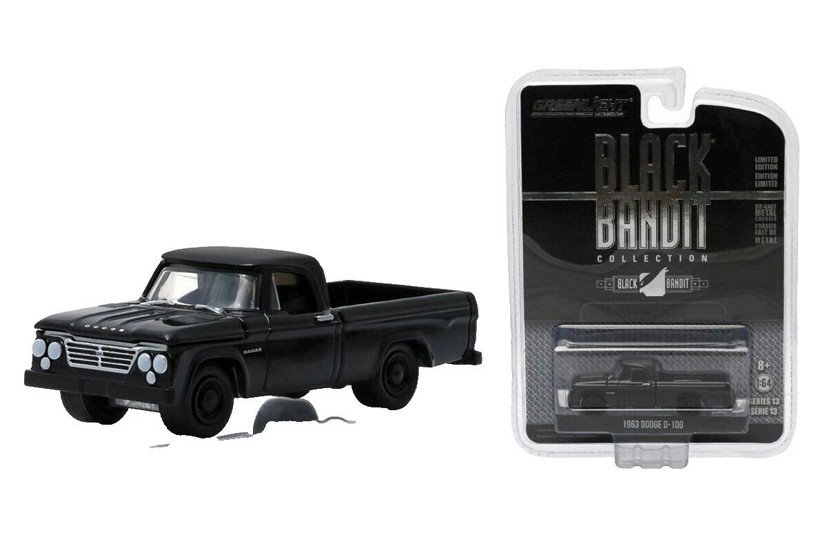 Fabricación de contemporáneo Greenlight Negro Dodge autos, camiones y camionetas diecast