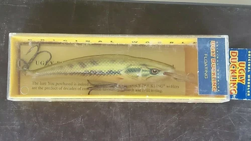 VINTAGE UGLY DUCKLING LURE 1 PACK 7 BASS FLOATING 30 YEARS OLD HAND MADE