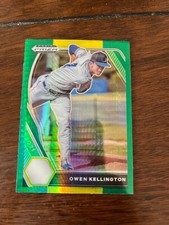 Owen Kellington pre rookie card Green YELLOW insert refractor PRIZM draft  RC