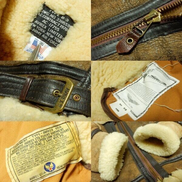 AVIREX TYPE B-3 Made in USA, サイズ36 AVIREX Type B-3 Flight Leather Jacket Size 36 Made in USA | eBay