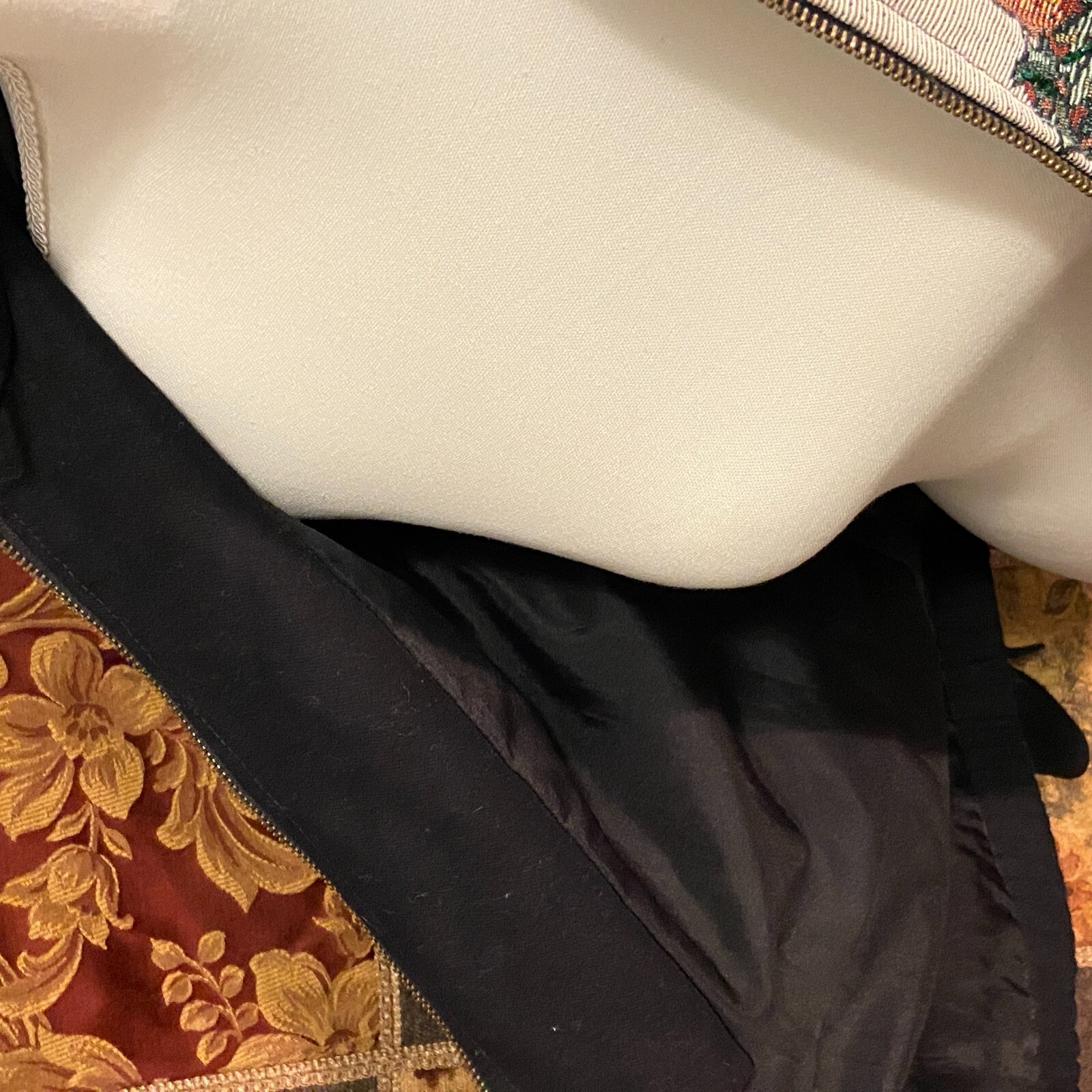 Modi Christmas Patchwork Embellished Lined Bomber… - image 13