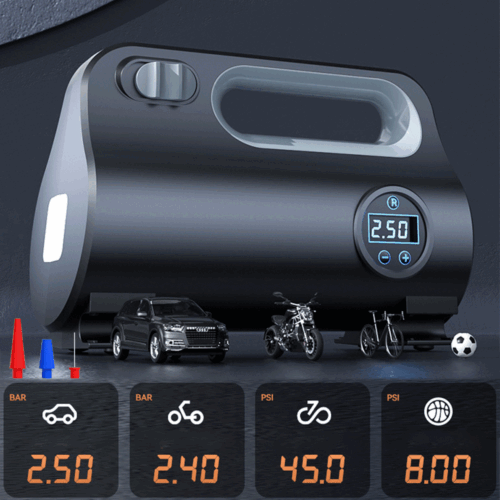 Heavy Duty Portable Air Compressor Car Tire Inflator Electric Pump Auto 12V - Picture 2 of 14