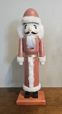 Pier 1 Imports 14" Christmas Holiday Red Old World Santa Nutcracker Figure