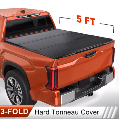 ACP Soft Tri-Fold Tonneau Cover For 2005-2015 Toyota Tacoma 5Ft Bed – Waterproof (EV-2161BK) 3 thumbnail image