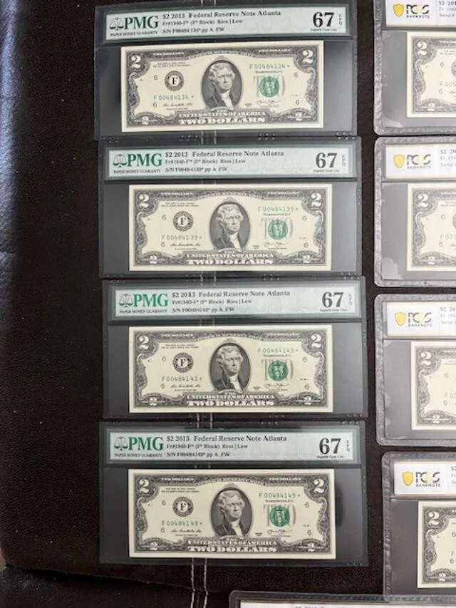 2013* $2 Atlanta Star Note FRN (F* Block) PCGS 67 EPQ Superb Gem Uncirculated - Image 3 of 4