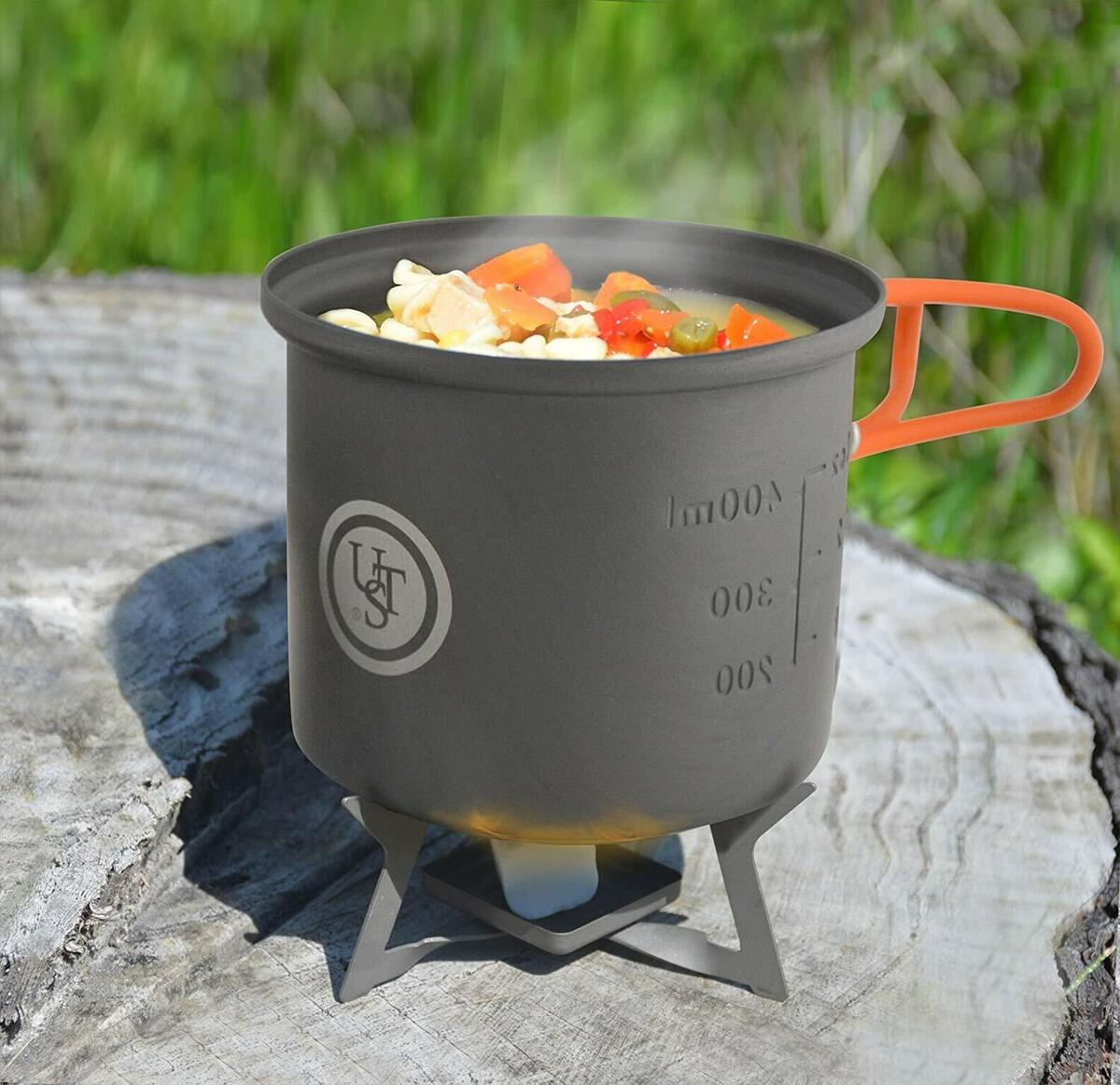 UST Solo Cook Kit Lightweight Compact Pot Set Cookware Camping Survival Gear UST Solo Cook Kit Lightweight Compact Pot Set Cookware Camping Survival Gear
