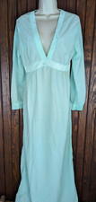 MELISSA VTG 80s Lightweight Long Night Gown Brushed Acetate Nylon MED NWOT