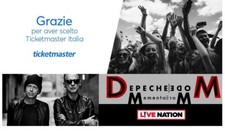 Depeche Mode Memento Tour 2024 Milano 1 biglietto Parterre 30 Marzo