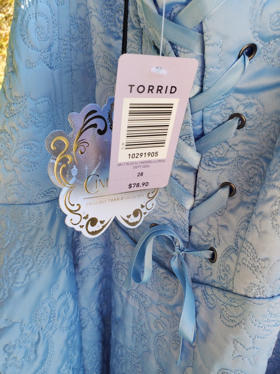 torrid disney princess dress Plus Size - Disney Cinderella Stretch Poplin Puff Sleeve Midi Dress