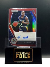 2021 Panini Prizm Draft Picks #DP-IMI Isaiah Miller Red 049/199