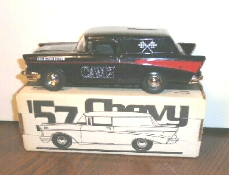 RARE NEW CAM 2 1957 CHEVROLET NOMAD,  ERTL SCALE MODELS,  SERIAL #253 BANK, 1/25