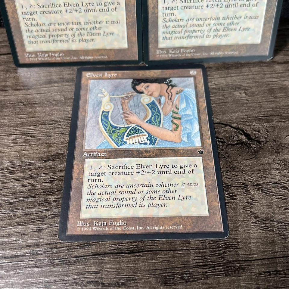 Elven Lyre Fallen Empires Magic The Gathering MTG Rare 3 - Image 2 of 4