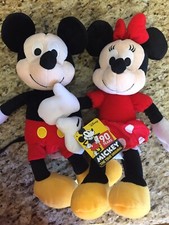 NEW W TAGS Disney Mickey And Minnie Mouse Plush Toys 90 Years Kohl's Cares