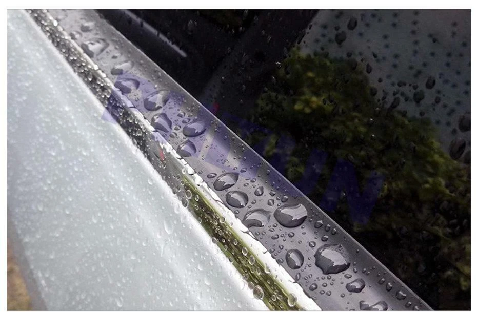 Tira universal universal para visera de lluvia sello de vidrio ventana puerta lateral coche goma 157"" x 0,6"" Foto 4 de 4