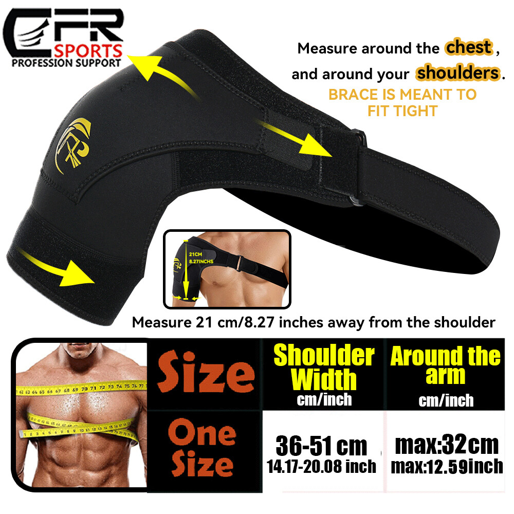 Shoulder Brace Rotator Cuff Pain Relief Support Adjustable Belt Sleeve  Unisex HG | eBay