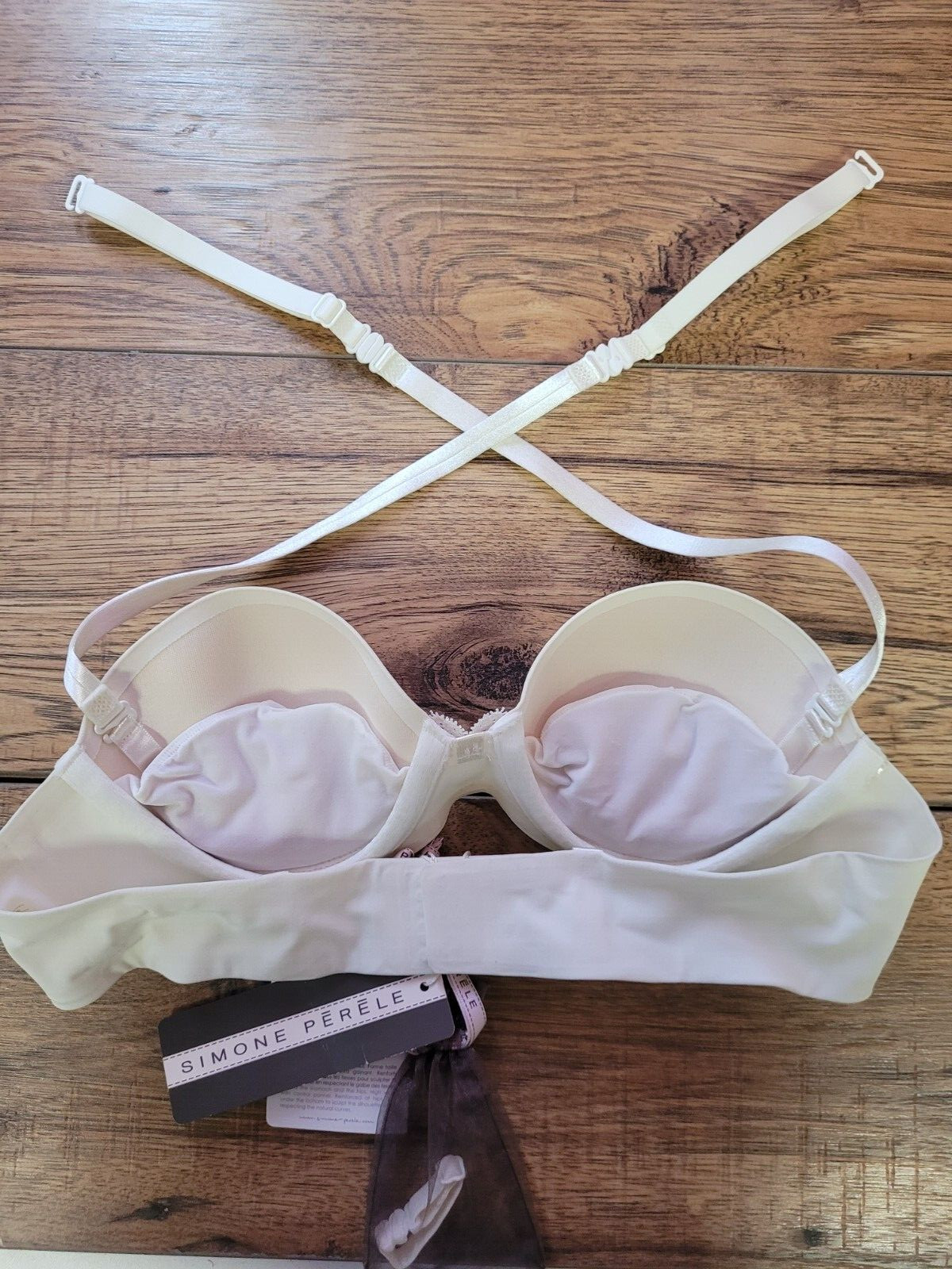 Simone Perele Bra 30B White Aura Multi-Position Strapless Underwired Padded NWT image 4