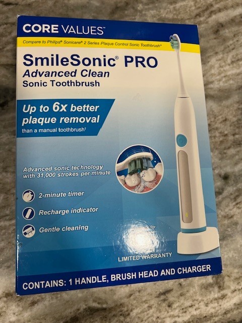 Smile Sonic Pro Advanced Clean Sonic Toothbrush Rechargeable
