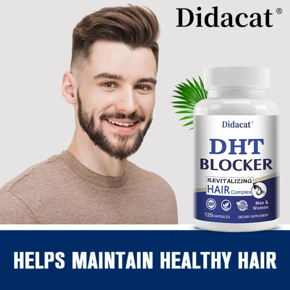 DHT Blocker mit Biotin - Steigert das Haarwachstum Beste Haarvitamine für Frauen & Männer - Bild 4 von 4