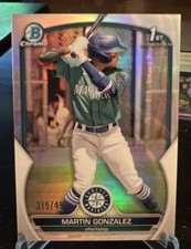 2023 Bowman Chrome Martin Gonzalez #BCP-28 Refractor /499 Mariners