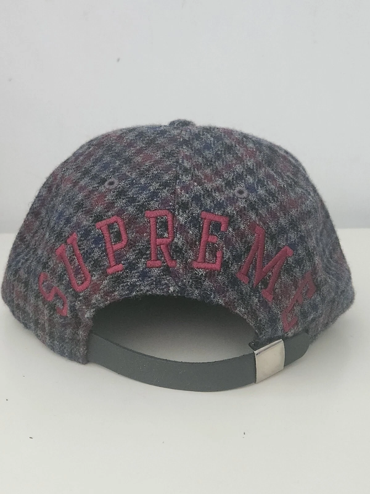 Casquette 5 panneaux FW14 Supreme tweed dos arc laine rare vintage 2014