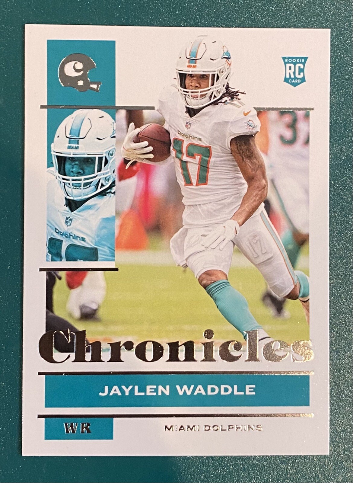 2021 PANINI CHRONICLES JAYLEN WADDLE Rookie RC MIAMI DOLPHINS #76