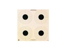 National Target NRA 10-Meter Air Pistol Bullseye Target, 4 Bulls/Page, 100ct