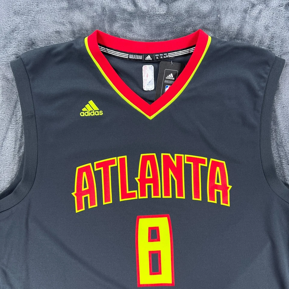Adidas NWT Basketball Jersey Men XL Atlanta Hawks Dwight Howard #8 Vintage - Image 3 of 4
