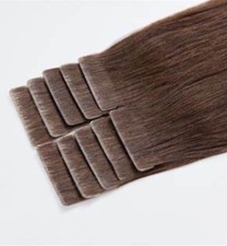  4 Rich Mocha, Tape-In 20  10pcs 25g 100 REMY Human Hair Extensions Seamless