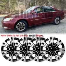 15 Set Of 4 Hubcaps Wheel Covers Snap On R15 Tire Steel Rims For Toyota Camry 15 Set Of 4 Hubcaps Wheel Covers Snap On R15 Tire Steel Rims For Toyota Camry