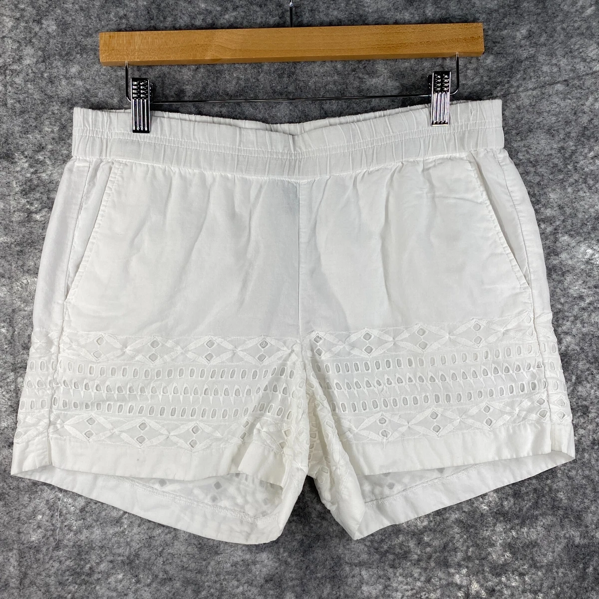 J crew store white shorts