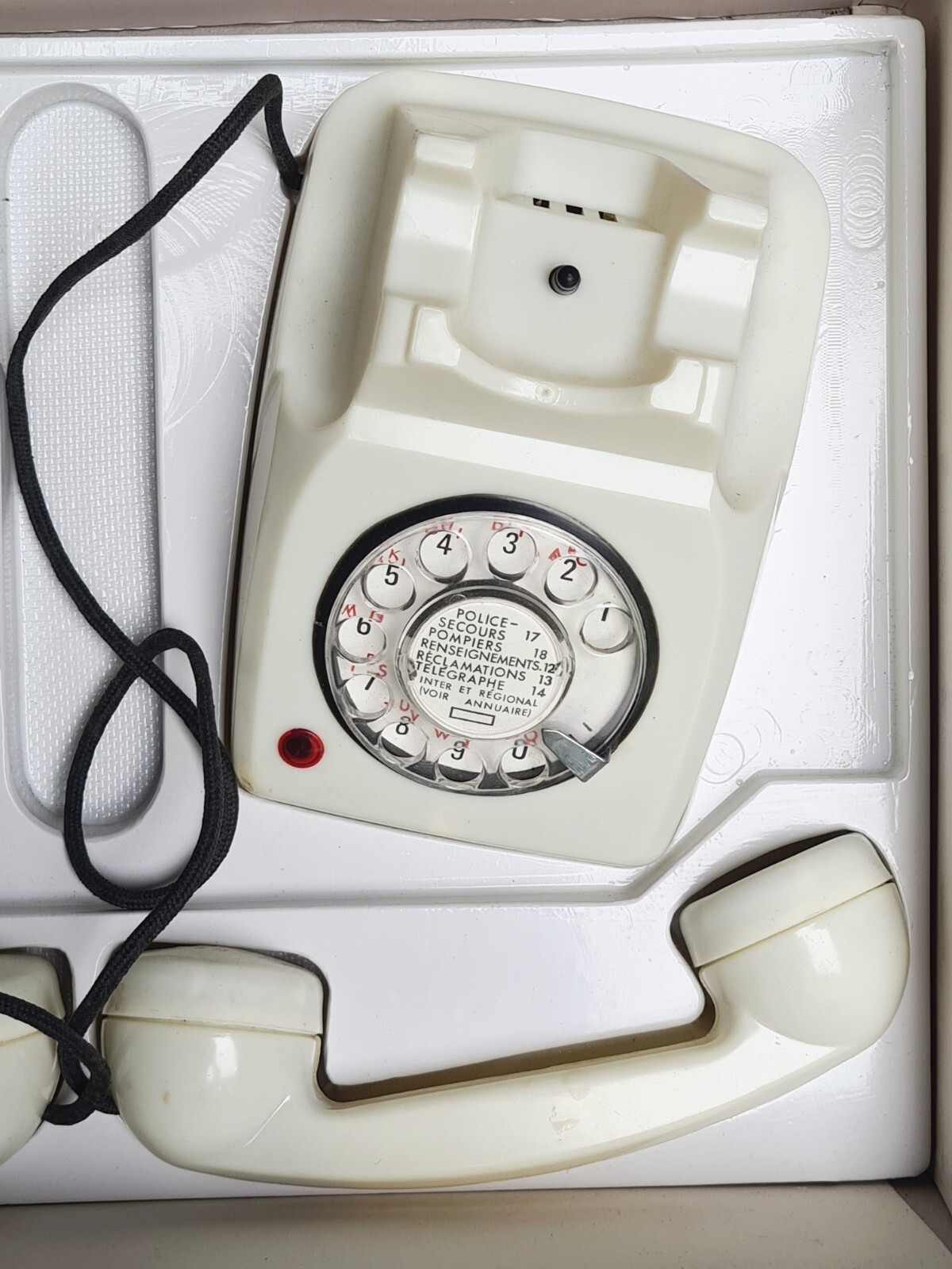 2 Telefoni Giocattoli Bambini Made IN Italy Italia Anni 1960 con Scatola Vintage foto 5