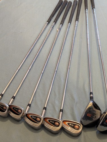 Part Set GO C3 Used Golf Clubs 5,7,9 Irons P&W + 3&5 Woods RH Ideal Beginner Set - Picture 11 of 15