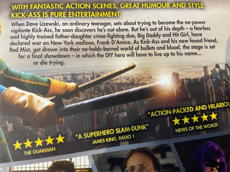 Kick-Ass With Aaron Johnson, Mark Strong DVD 15 & Cards New & Sealed 681G - Image 3 of 4