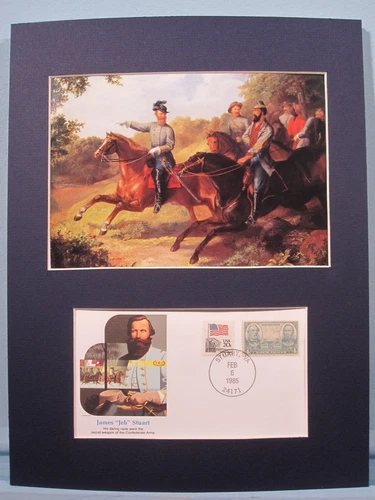 Jeb Stuart and his staff & Commemorative envelope