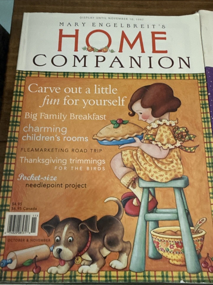 VTG Mary Engelbreit Home Companion Magazines 1997-2006 7 All Include Paper dolls - Image 2 of 4