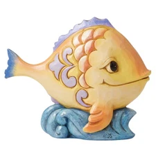 Enesco Jim Shore Heartwood Creek Four Seasons Mini Fish Figurine 3.5 Inch