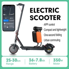 LOT Birthday Sensational Pick: 10in Foldable Scooter+Seat, 10.4Ah, Dual Dampers!